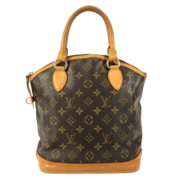 37416166 1 Louis Vuitton Lockit Monogram Canvas Handbag Brown