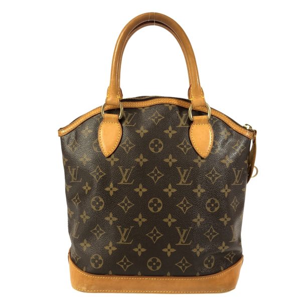 37416166 3 Louis Vuitton Lockit Monogram Canvas Handbag Brown