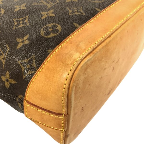 37416166 5 Louis Vuitton Lockit Monogram Canvas Handbag Brown