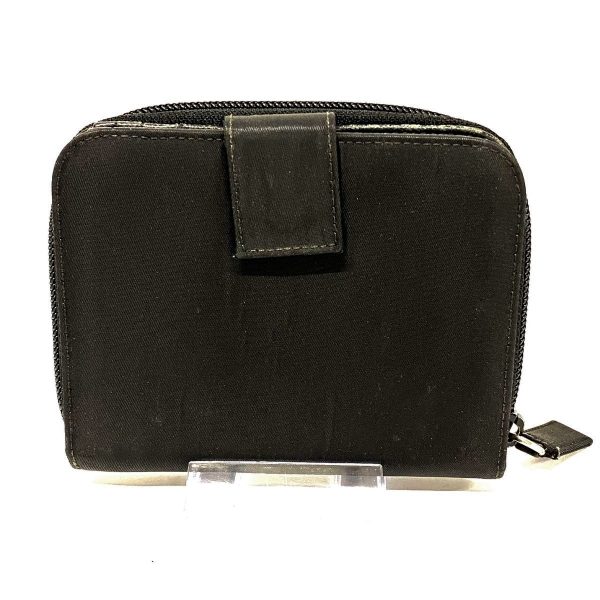 37416289 2 Prada Bifold Wallet Nylon Leather Black