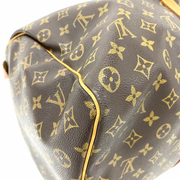 37416293 5 Louis Vuitton Keepall Monogram Canvas Boston Bag Brown