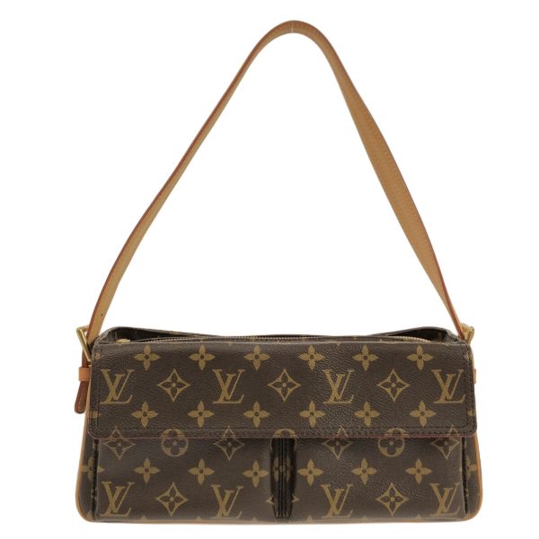 37416640 1 Louis Vuitton Vivacite Monogram Canvas Shoulder Bag Brown