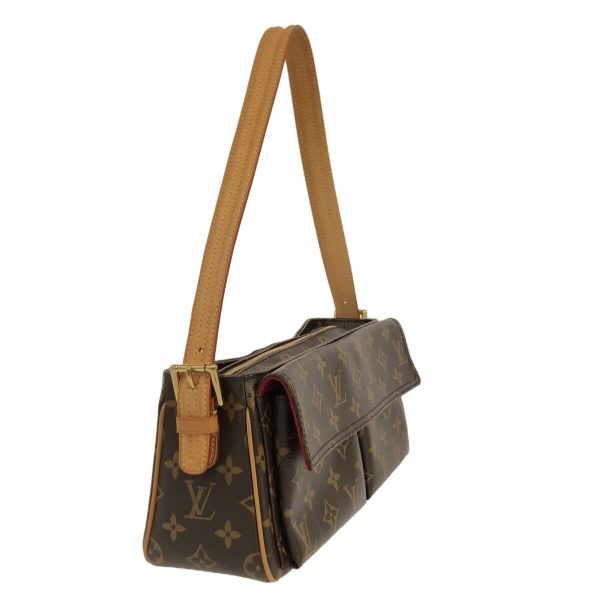 37416640 2 Louis Vuitton Vivacite Monogram Canvas Shoulder Bag Brown