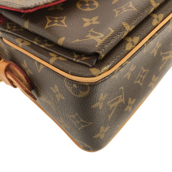 37416640 5 Louis Vuitton Vivacite Monogram Canvas Shoulder Bag Brown