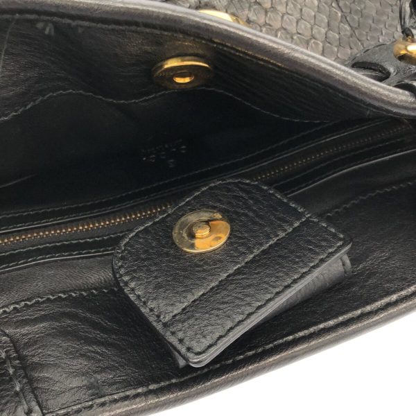 37416649 10 Gucci GG Running Tote Bag Black Python