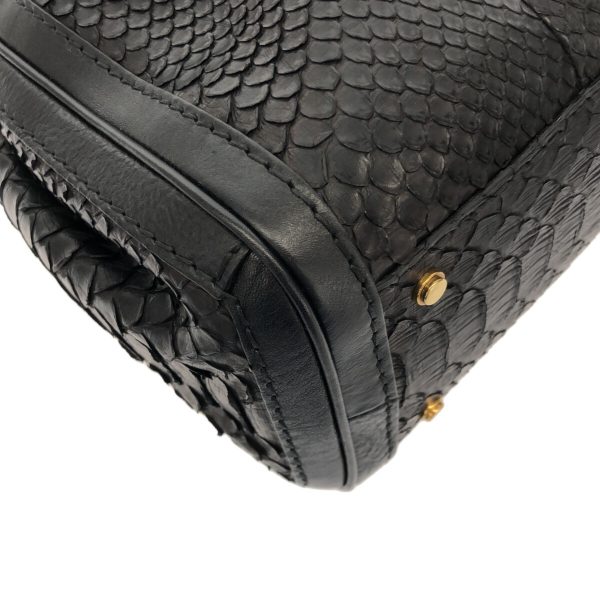 37416649 5 Gucci GG Running Tote Bag Black Python