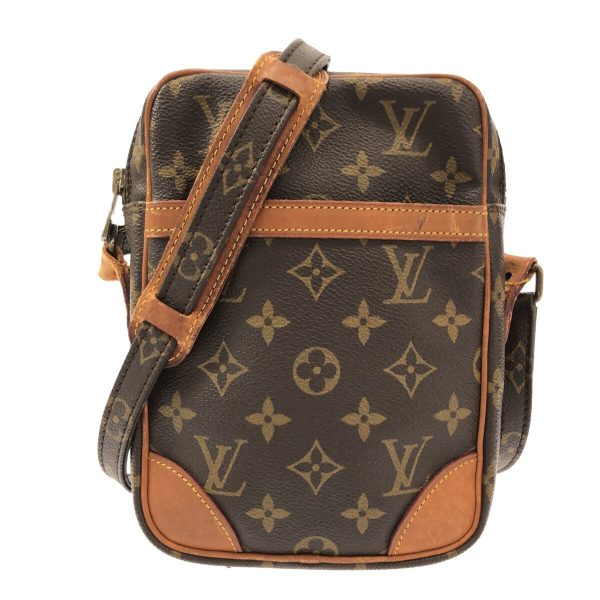 37417031 1 Louis Vuitton Danube Monogram Canvas Shoulder Bag Brown