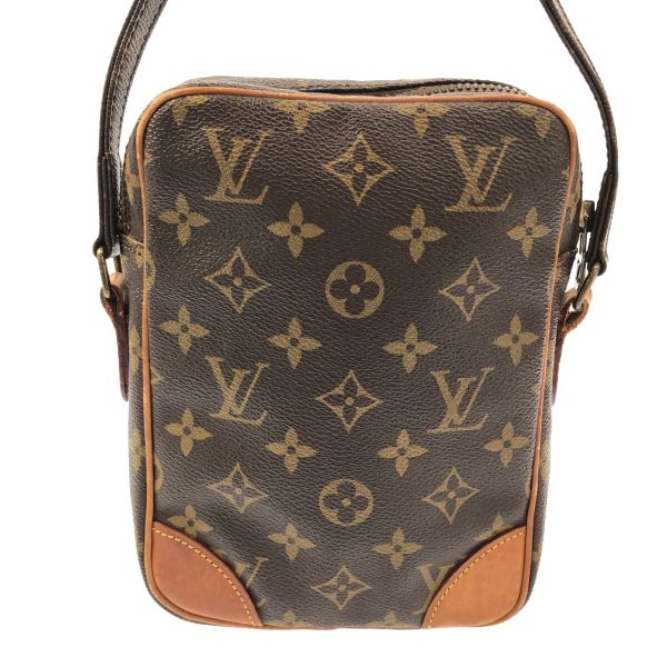 37417031 3 Louis Vuitton Danube Monogram Canvas Shoulder Bag Brown