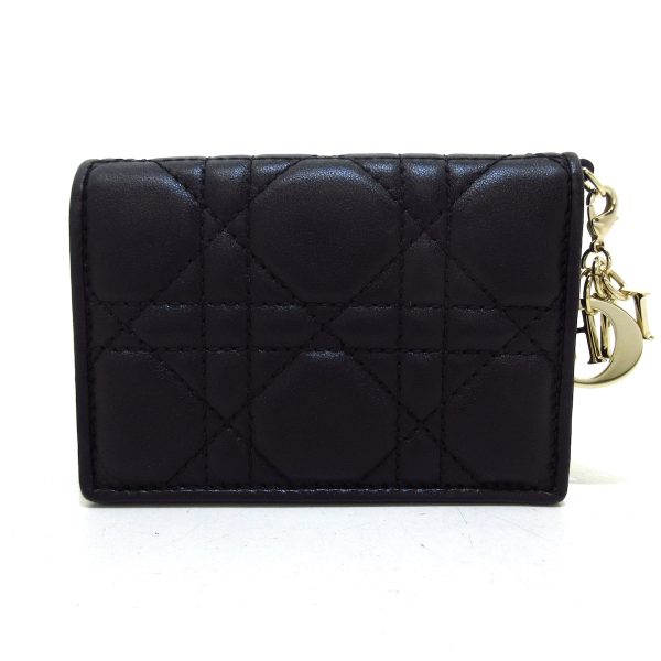 37418127 2 Dior Lady Dior Card Case Black Enamel