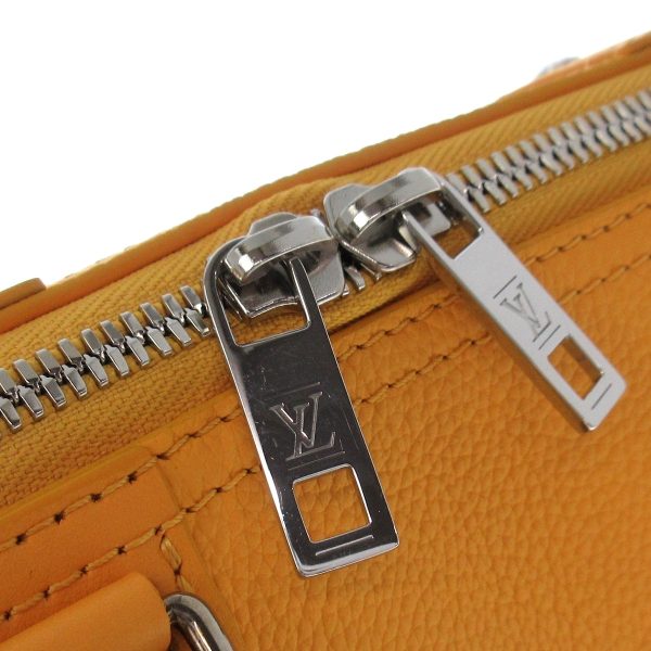 37418319 10 Louis Vuitton City Keepall Shoulder Bag Grain Calf Leather Saffron