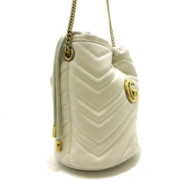 37418331 2 Gucci Mini Bucket Bag GG Marmont Ivory Leather