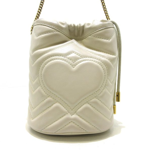 37418331 3 Gucci Mini Bucket Bag GG Marmont Ivory Leather