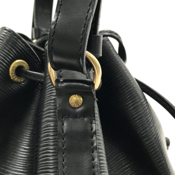 37434581 10 Louis Vuitton Petit Noe Leather Epi Shoulder Bag Noir