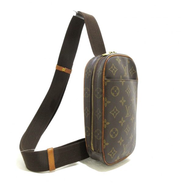 37434670 2 Louis Vuitton Pochette Ganju Canvas Shoulder Bag Brown