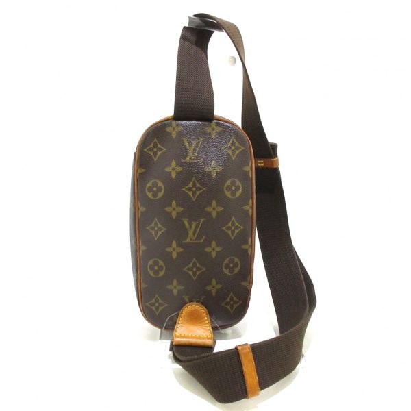 37434670 3 Louis Vuitton Pochette Ganju Canvas Shoulder Bag Brown