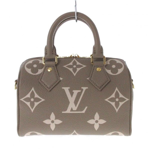 37435183 1 Louis Vuitton Speedy Bandouliere Leather Monogram Handbag Brown