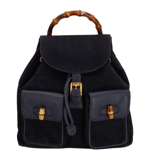 37447 1 Gucci Bamboo Suede Backpack