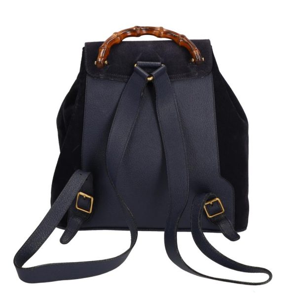 37447 2 Gucci Bamboo Suede Backpack