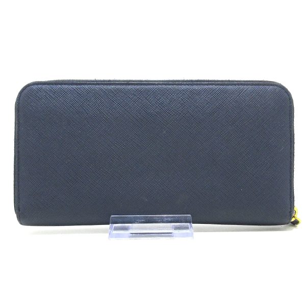 37478208 2 Prada Long Wallet Leather Dark Navy