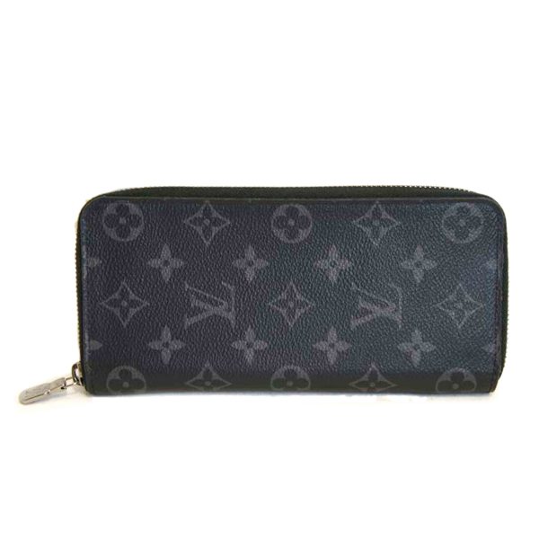 37529 2 Louis Vuitton Zippy Wallet Vertical Monogram Eclipse Wallet