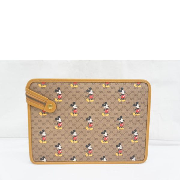 37543 2 Gucci Disney Collaboration Mini GG Supreme Clutch Bag