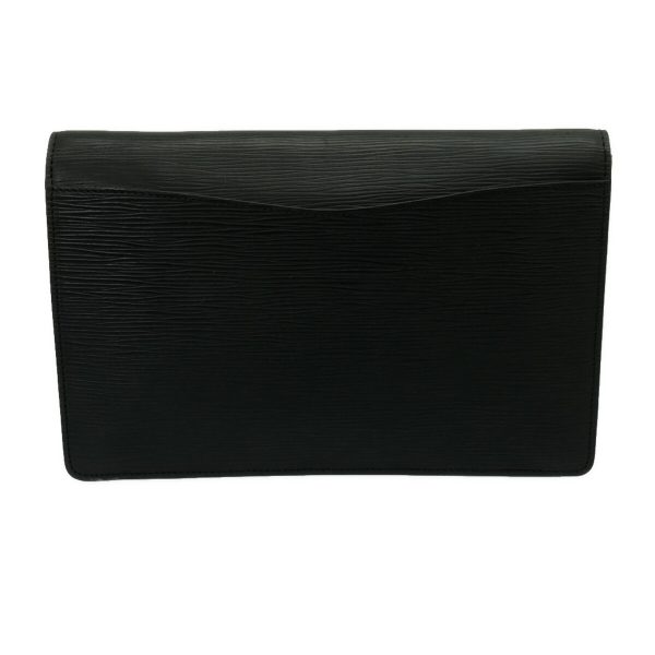 37563928 3 Louis Vuitton Montaigne Leather Clutch Bag Noir