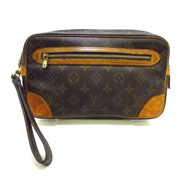 37567380 1 Louis Vuitton Marly Dragonne Canvas Shoulder Bag Brown