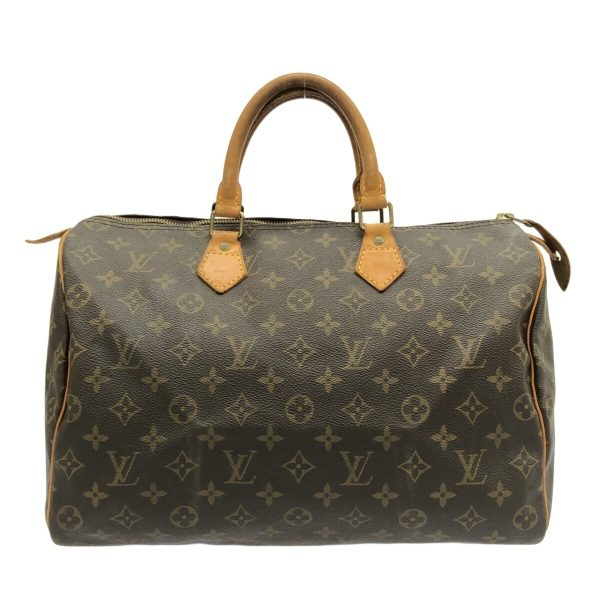 37571887 1 Louis Vuitton Speedy Canvas Monogram Handbag Brown