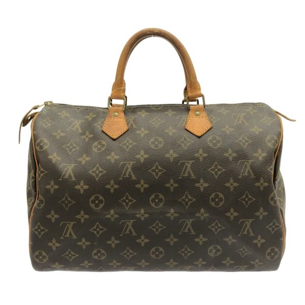 37571887 3 Louis Vuitton Speedy Canvas Monogram Handbag Brown