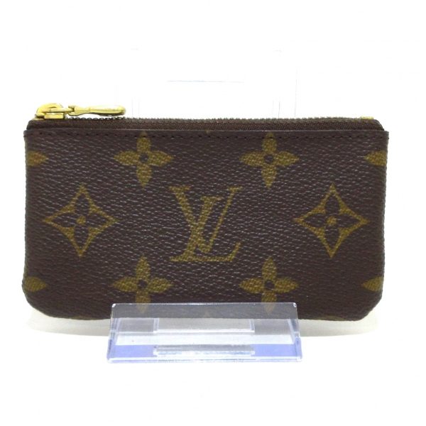 37572253 1 Louis Vuitton Pochette Cleat Canvas Coin Case Brown