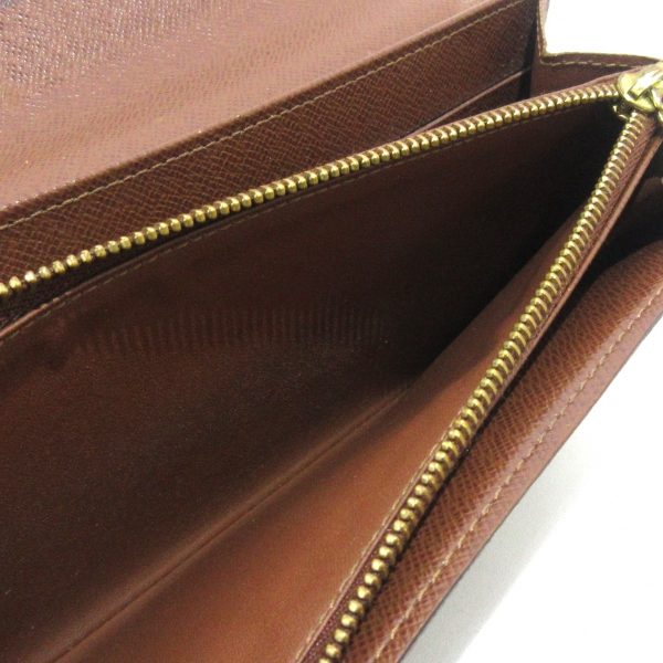 37572630 4 Louis Vuitton Pochette Porte Monet Canvas Long Wallet Brown