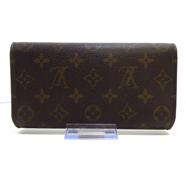 37572633 2 Louis Vuitton Porto Tresor Canvas Monogram Long Wallet Brown