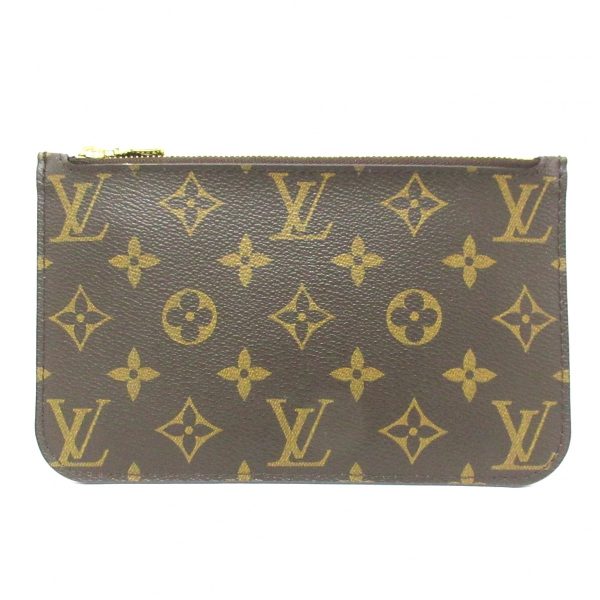 37572676 1 Louis Vuitton Wristlet Monogram Canvas Pouch Brown