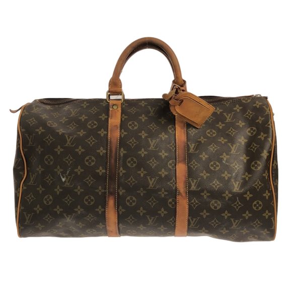 37586031 1 Louis Vuitton Keepall Monogram Canvas Boston Bag Brown