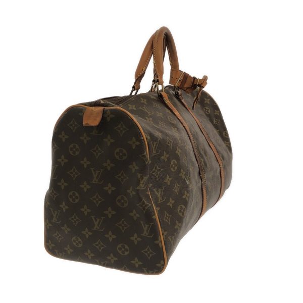 37586031 2 Louis Vuitton Keepall Monogram Canvas Boston Bag Brown