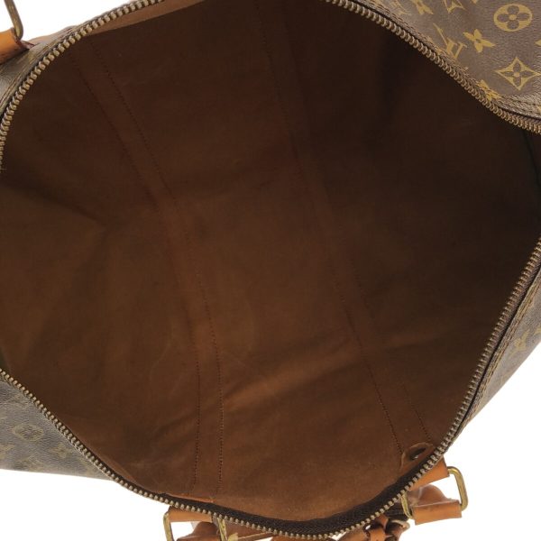 37586031 6 Louis Vuitton Keepall Monogram Canvas Boston Bag Brown