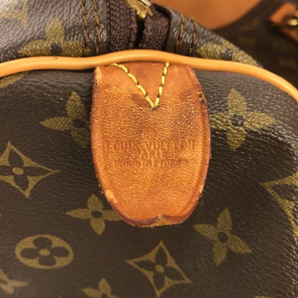 37586031 7 Louis Vuitton Keepall Monogram Canvas Boston Bag Brown