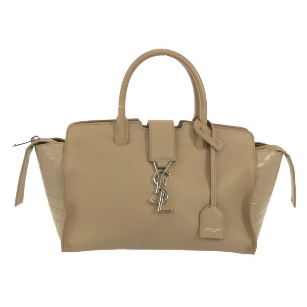 37587700 1 Saint Laurent Paris Baby Downtown Cabas Embossed Leather Beige