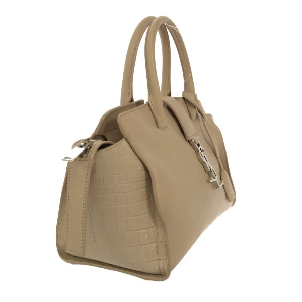 37587700 2 Saint Laurent Paris Baby Downtown Cabas Embossed Leather Beige