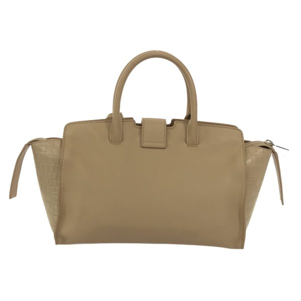 37587700 3 Saint Laurent Paris Baby Downtown Cabas Embossed Leather Beige