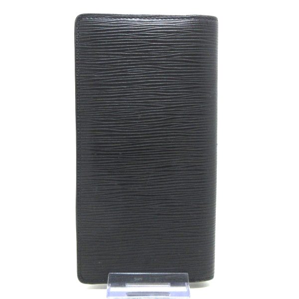 37587784 2 Louis Vuitton Portefeuille Brazza Epi Leather Long Wallet Noir