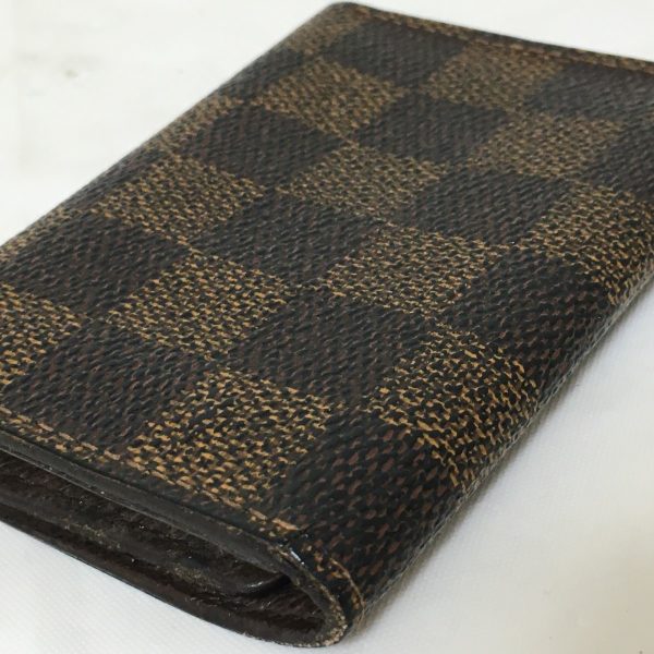 37591592 9 Louis Vuitton Multicle Key Case Initial Engraved Damier Canvas Ebene