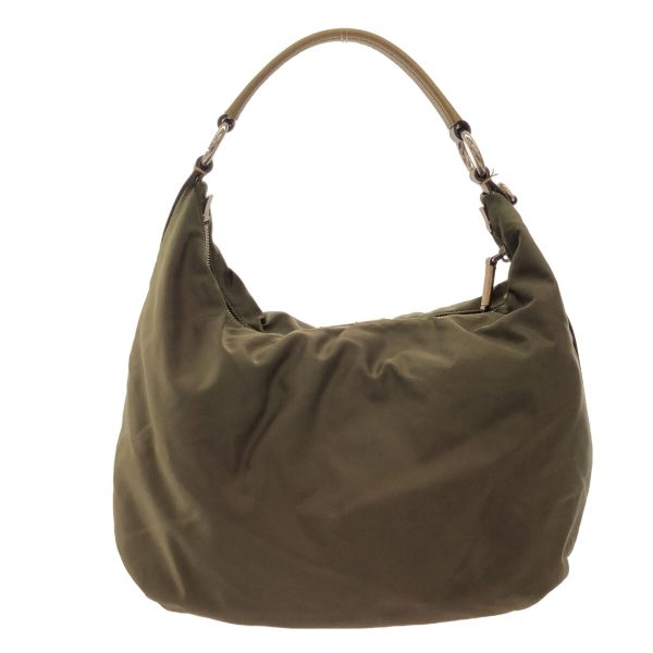 37591618 3 Prada Shoulder Bag Nylon Khaki Brown