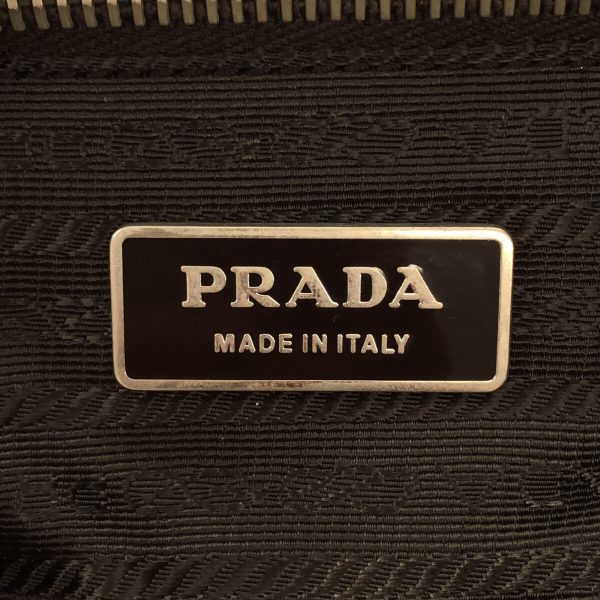 37591618 7 Prada Shoulder Bag Nylon Khaki Brown