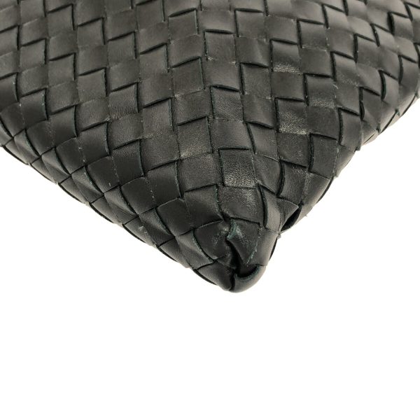 37594731 5 Bottega Veneta Intrecciato Shoulder Bag Black Leather