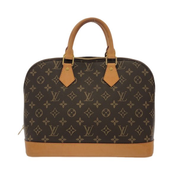 37594737 3 Louis Vuitton Alma Monogram Canvas Handbag Brown