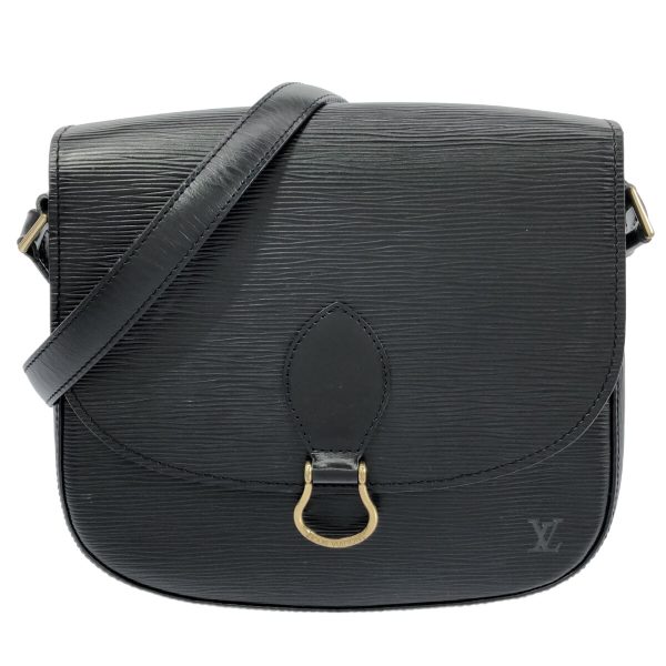 37596851 1 Louis Vuitton Saint Cloud Leather Shoulder Bag Noir