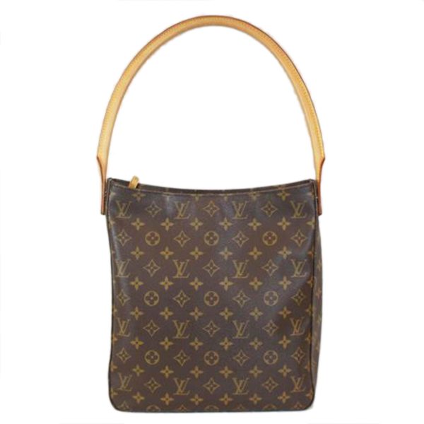 37597 1 Louis Vuitton Looping GM Monogram Shoulder Bag Brown