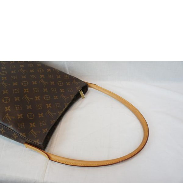 37597 4 Louis Vuitton Looping GM Monogram Shoulder Bag Brown