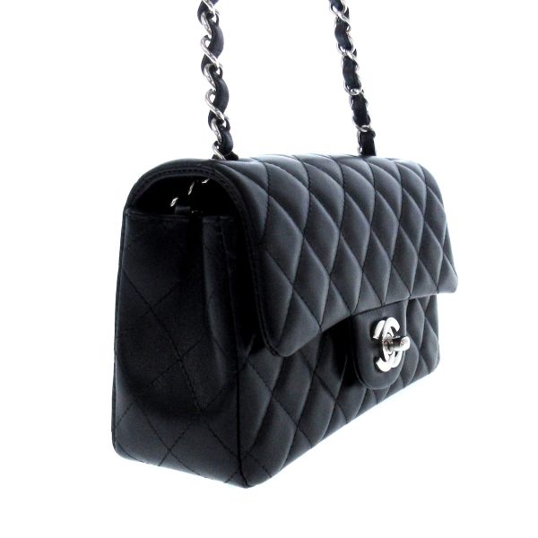 37597635 2 Chanel Mini Shoulder Bag Lambskin Black